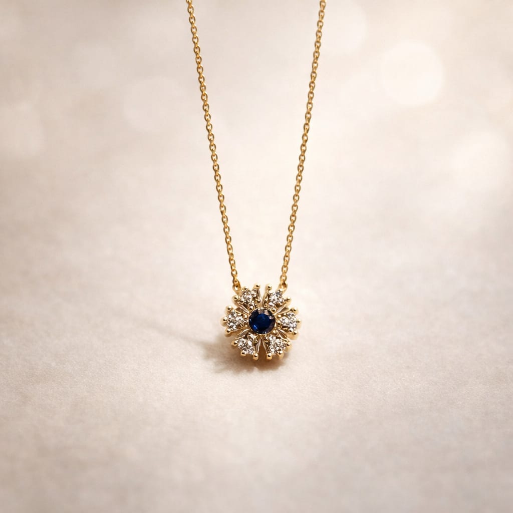 Radiant Bloom Pendant Necklace