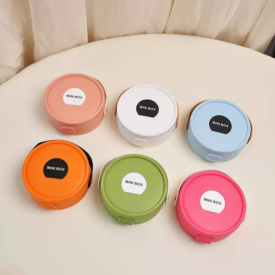 Mini Round Travel Jewelry Organizer Box