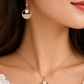 Elegant Pearl & Crystal Circle Necklace Set