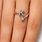 K Letter Open Ring