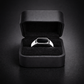 Black Stone Silver Men's Ring