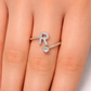 R Letter Open Ring