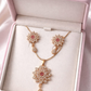 Elegant Crystal Flower Set
